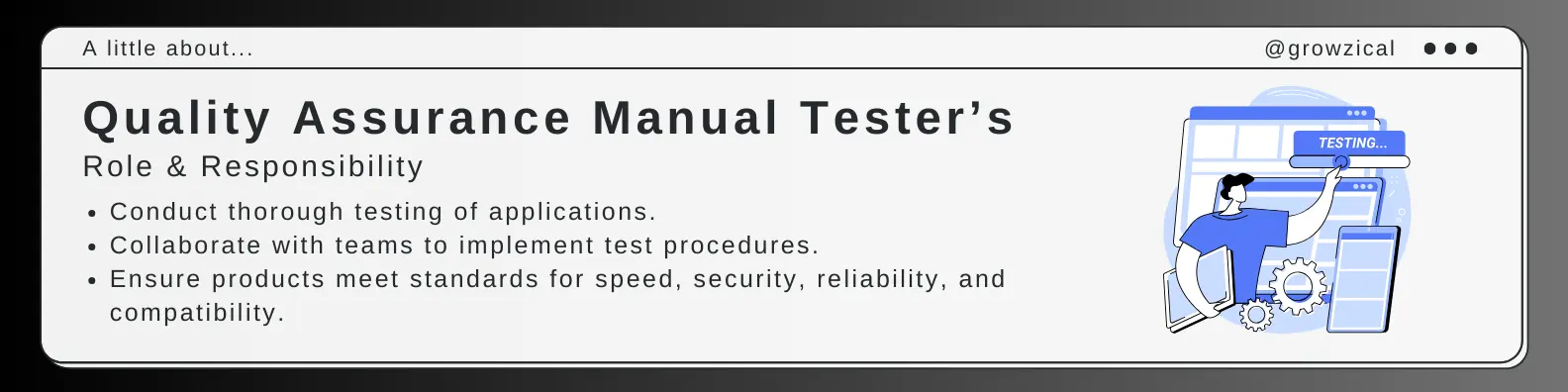 jpmc quality assurance manual tester responsibilities