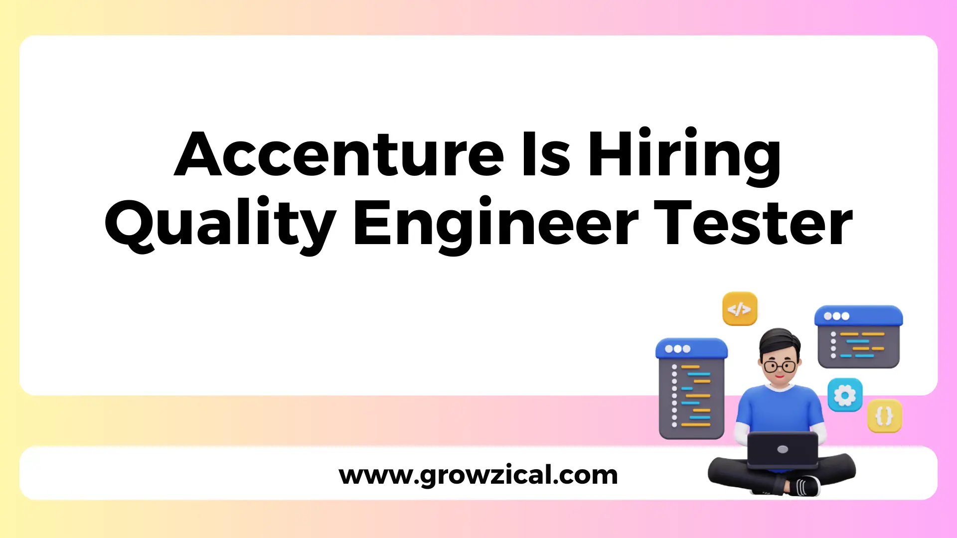 Accenture Is Hiring Quality Engineer Tester