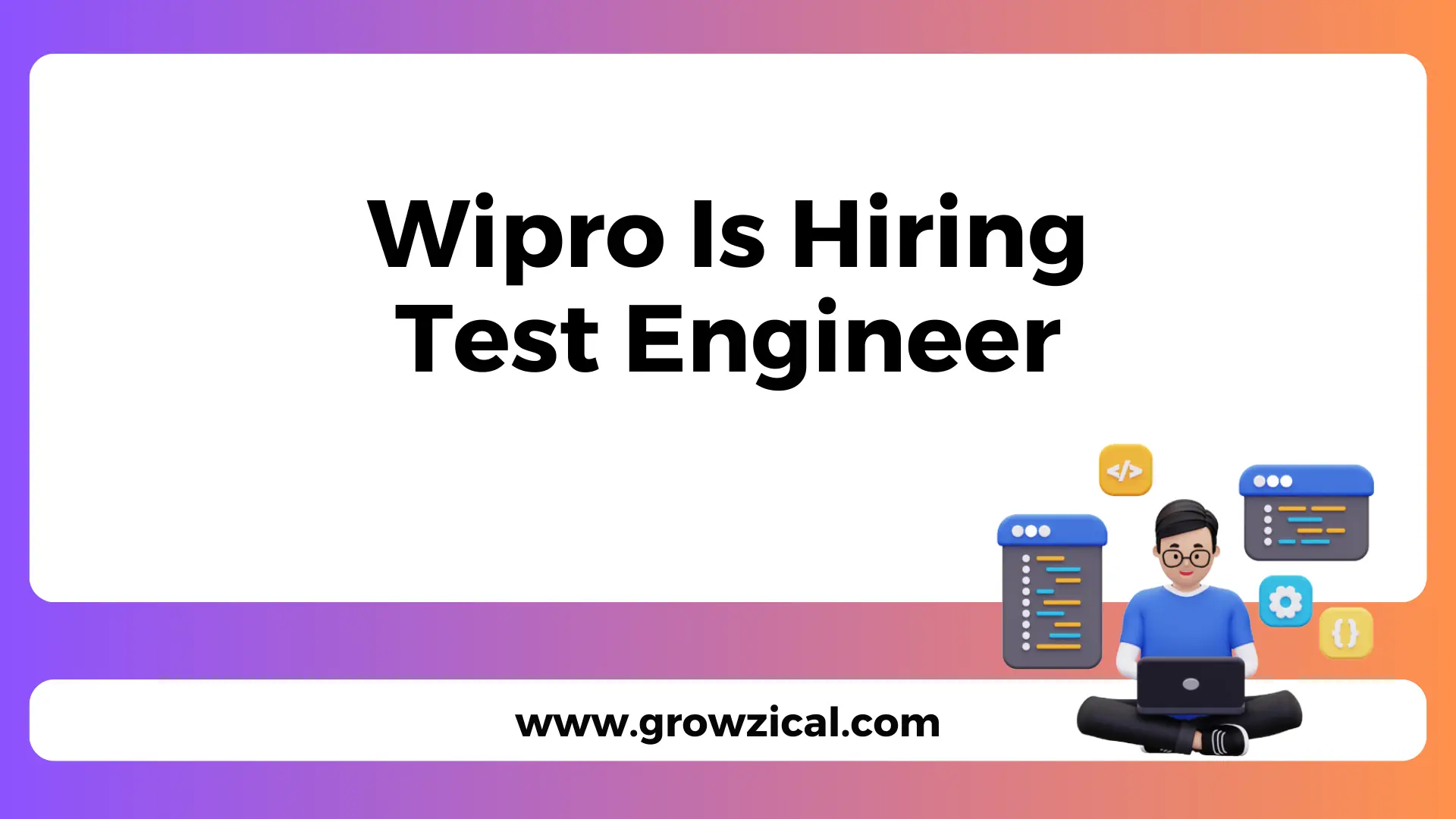 Wipro Is Hiring Test Engineer